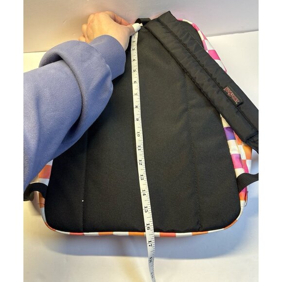 JanSport‎ Rainbow Checkered Backpack / Bookbag (16 inch) - Picture 7 of 7